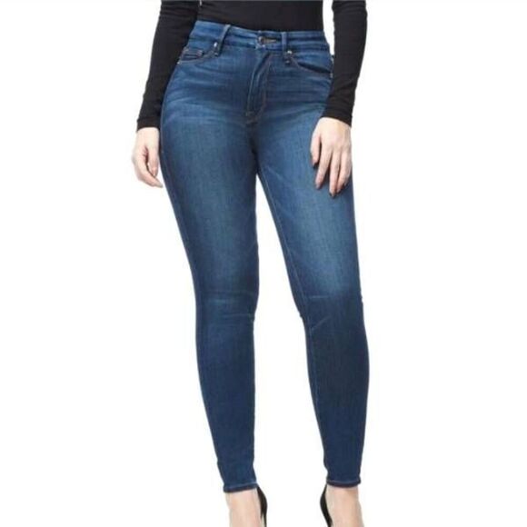 GOOD AMERICAN- Good Waist Blue013 jeans sz 8/29 - Picture 1 of 5